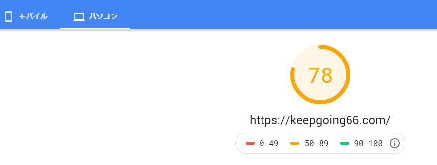 サイトスピード測定