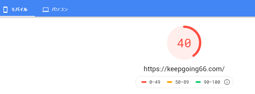 サイトスピード測定