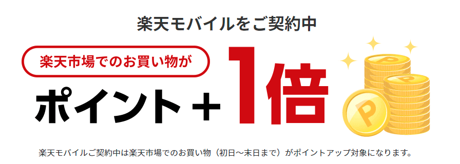楽天モバイルで1倍