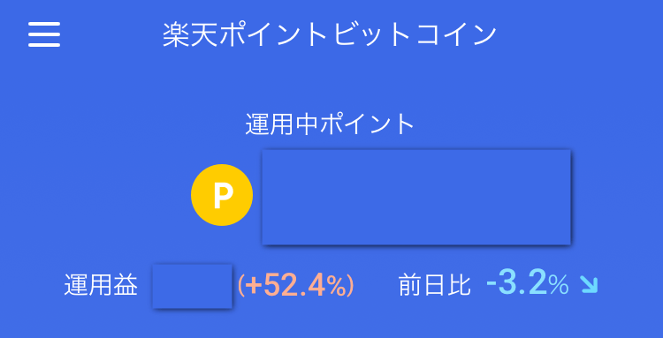 楽天ポイントビットコイン運用