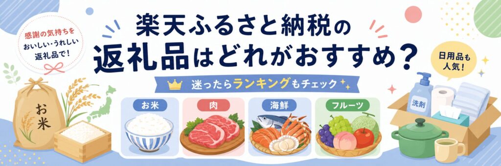 楽天ふるさと納税はどれがおすすめ?