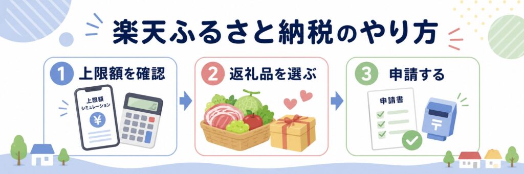 楽天ふるさと納税のやり方