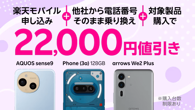楽天モバイルキャンペーン
