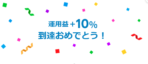 楽天ポイント運用10％